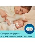 Залъгалки Canpol Light touch - Royal Baby, 0-6 месеца, 2 броя, сини - 8t